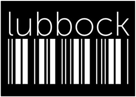 Teeburon Lubbock Lower coduri de bare autocolant Pack x4 6x4