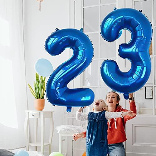 Xlood Number 21 baloane de 32 inch Alfabet digital Balloon 21 Balloane de ziua de naștere Digita 21 Balloane de heliu Balloane