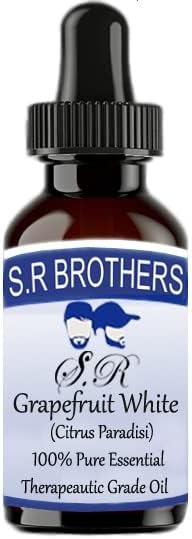 S.R Brothers Grapefruit White Pure & Natural Terapeauaut Ulei esențial cu picătură de 15 ml