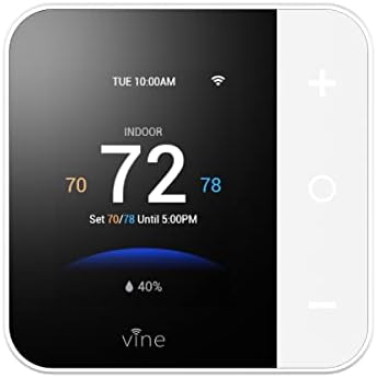 Vine Wi-Fi 7day & 8 Programable Smart Home Termostat-Wi-Fi TJ-550, compatibil cu Alexa și Google Assistant, White