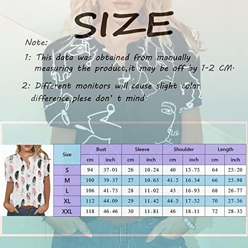 Mtsdjskf Bluze tunică pentru femei pentru jambiere, 2023 Tricouri cu mânecă scurtă de vară Ascundeți tunică de burtă drăguță