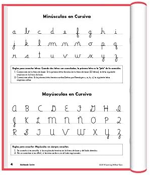 Învățarea fără lacrimi Escribiendo Cursiva -Handwriting fără lacrimi gradul 3, cursiv, litere, cuvinte, practică de propoziție