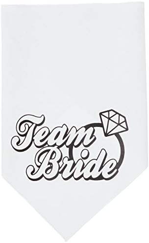 Mirage Pet Products Team Team Bride Ecran Print Bandana, mare, alb