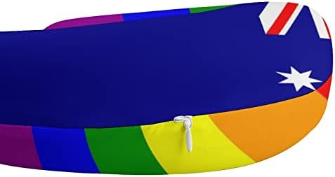 LGBT PRIDE AUSTRALA FLAGĂ DE FLAGE PILLOW U În formă de Memorie în formă de Memorie de Memorie de Memorie Călăreți Pernă pentru