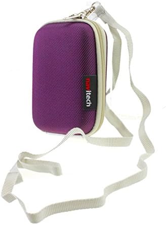 Carcasă de căști de protecție dură purpurie Navitech compatibilă cu 1 Triple Drive în căști pentru urechi