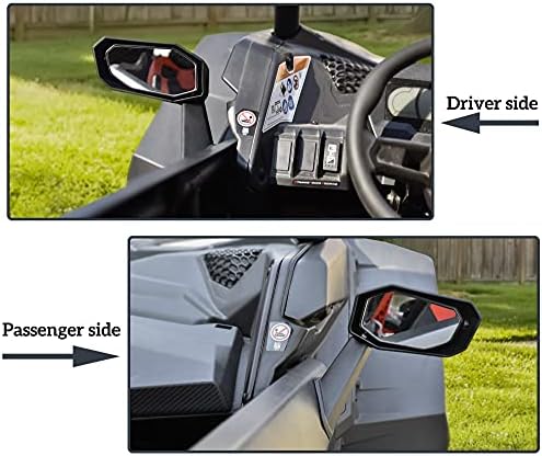 Oglinzile laterale din spate pentru ușă față pentru Maverick X3, Sautvs Ajustabile Premium Oglinzi laterale de înaltă definiție