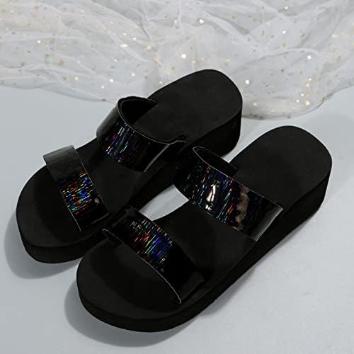 Sandale confortabile Gufesf pentru femei, femei închise sandale cu vârfuri de vară casual, sandale cu pană vintage