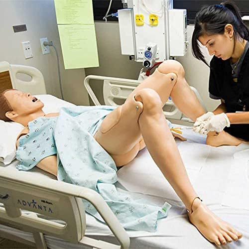 Simulator de manechin de îngrijire a pacientului wfzy cu schimburi genitale de schimb și haine și modul de pat și modul de