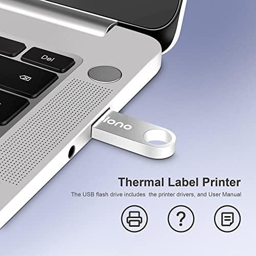 Imprimantă de etichete POLONO PL60 4x6 pentru pachete de expediere, imprimantă termică directă, compatibilă cu Windows, Mac,