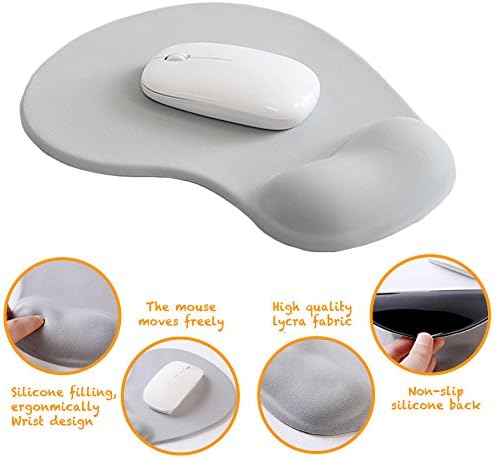 Office Mousepad cu suport pentru încheietura mâinii cu gel - Ergonomic pentru jocuri de jocuri pentru mouse -