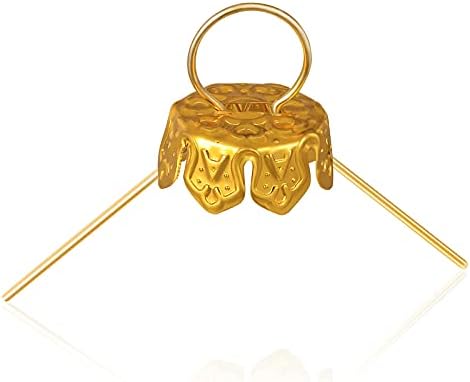 60 de bucăți Capace de ornament rotund de Ziua Îndrăgostiților Înlocuire auriu Capace de umerase din metal detașabile pentru
