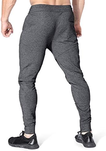 Pantaloni de jogger pentru gimnastică pentru bărbați Brokig, pentru bărbați, pantaloni de pulover pentru culturism cu fermoar