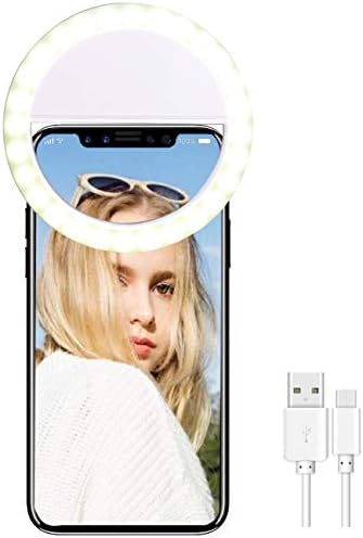 Mini Clip pe inel lumina portabil Selfie inel lumina pentru Laptop iPhone Android telefon inteligent baterie reîncărcabilă