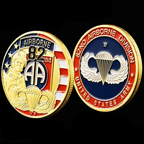 SUA 82nd Airborne Division Challenge Coin Statele Unite ale Americii Suvenir Cadouri pentru aur decorațiuni de monede comemorative