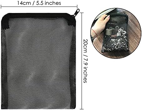 DS. Stil distinctiv saci de plasă de acvariu cu fermoar din Plastic 10 bucăți saci de filtru Media pungi de plasă reutilizabile