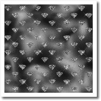 3Drose glam Image of Silver Glitter Image of Diamonds on. - Fier pe transferuri de căldură