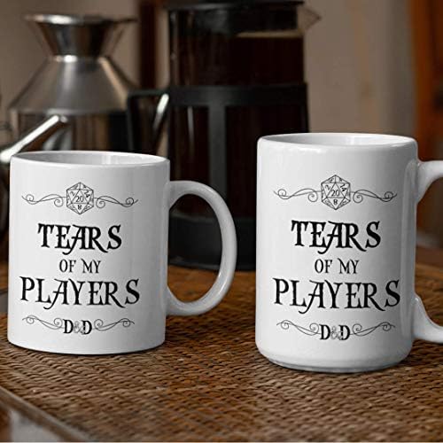 Dungeons and Dragons cana Lacrimi De jucătorii mei amuzant alb 15 uncie ceașcă de cafea ceramică