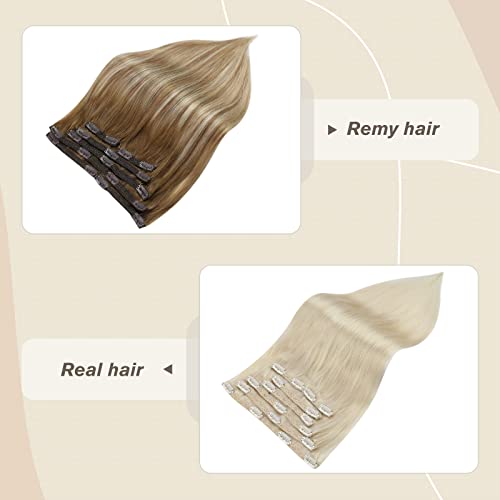 Pachete - 2 articole: clip fshine în extensii de păr reale păr uman drept extensii de păr gros grosime Clip în păr uman pentru