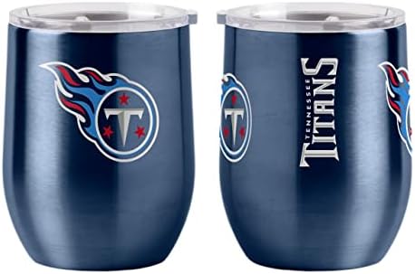 Logo Brands 631-s16cb-1: Tennessee Titans 16oz băutură curbată din oțel inoxidabil