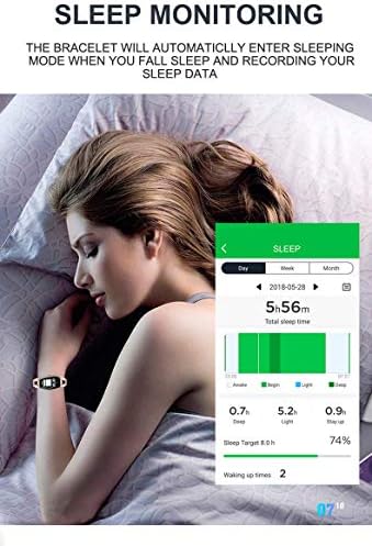 Noile femei calorii de fitness Tracker Monitor de ritm cardiac Brățară de ceas inteligent pentru iPhone Android