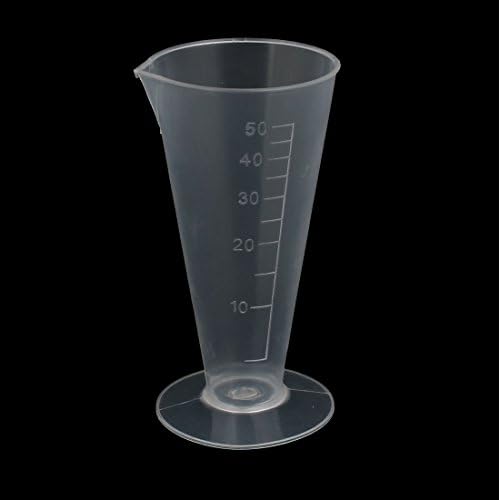 Aexit 5pcs 50ml ecartament laborator clar folosind apă lichid de testare pahar de măsurare Cupa
