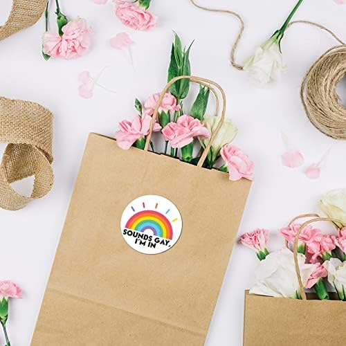 100 buc Rainbow LGBT autocolante pentru copii Sunete Gay sunt în Rainbow autocolante dragoste drepturi de egalitate etichete