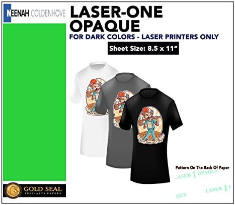 Hârtie de transfer cu laser pentru țesătură întunecată: Neenah Laser 1 Opac 50pk :)