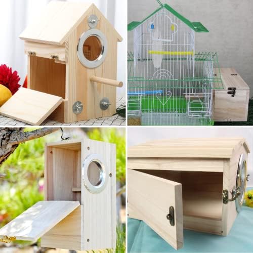 Parakeet Material cutii de cuibărit, cuști de păsări pentru parakeets cuib cutii cutii de pasăre cuib de pasăre pentru un set