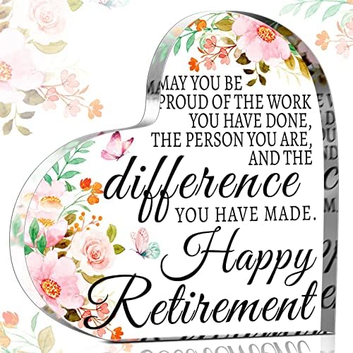 Cadou de pensionare pentru femei pentru bărbați Placă de pensionare fericită Cadouri de pensionare inspirată Ornament de pensionare