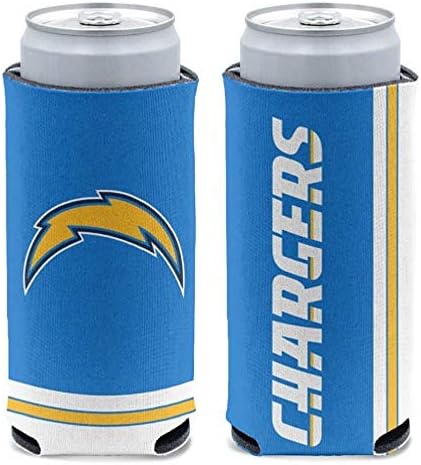 WINCRAFT NFL LOS ANGELES CHARGERS Slim Can Can Cooler, Culorile echipei, o dimensiune