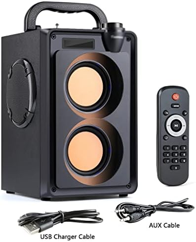 Zhuhw portabil 20w difuzor mare putere stereo bass subwoofer lumini de petrecere în aer liber, difuzor de asistență difuzor