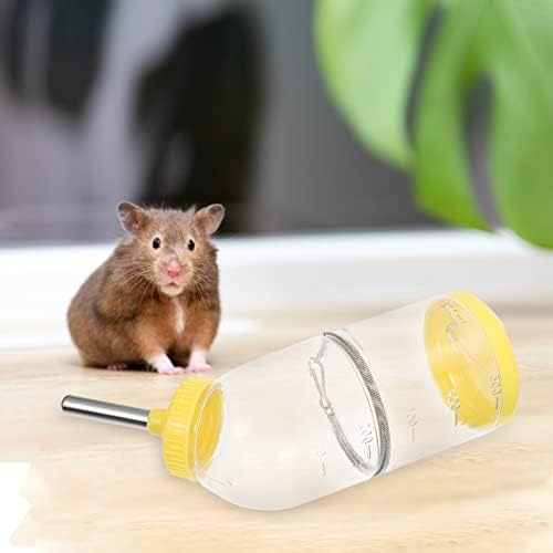 Ipetboom Hamster jucării Hamster jucării hamster hamsteri sticlă de apă alimentator pentru gerbili pitici șoareci șobolani sticlă mică de apă pentru animale de companie Hamster jucării portocale