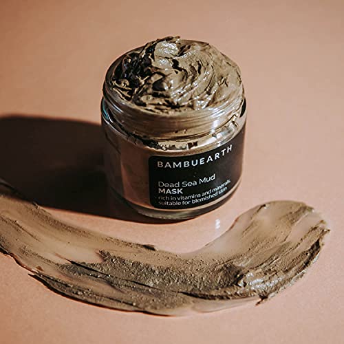 BambuEarth Dead Sea mud Mask-masca facială exfoliantă ajută la încurajarea circulației pentru a obține strălucire-mască hrănitoare