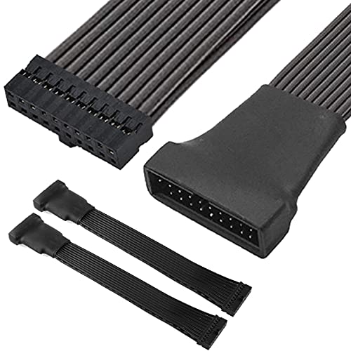 Dkardu 2 pachet mic Mini USB 3.0 19 pini 20 pini extensie antet cablu adaptor, placa de baza USB3. 0 cablu prelungitor pentru