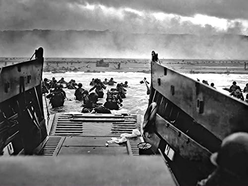 Photosight D-Day Omaha Beach Normandy Landings Invasion War Retro 24x18 Poster tipărit