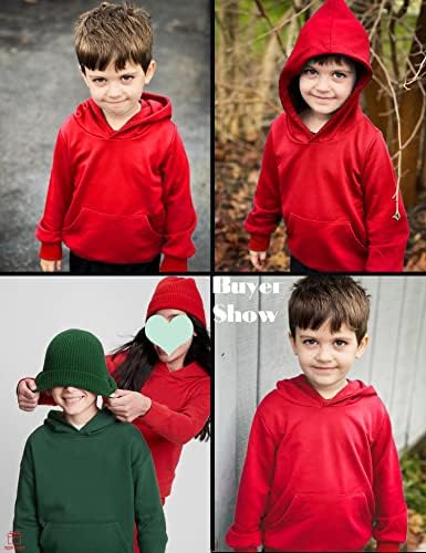 Arshiner Unisex copii pulover moale Hanorac cu glugă cu buzunar Hanorace De Bază Îmbrăcăminte sport vârstă 4-13 ani