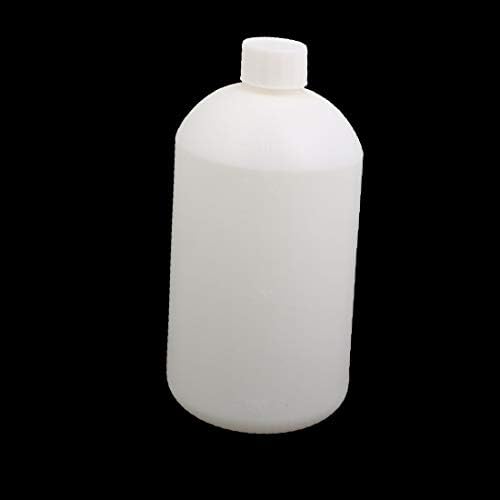 Sticlă de etanșare cu sticlă rotundă cu plastic X Lungime 190mm 90mm dia albă (Botella Redonda de Plástico Botella de Sellado