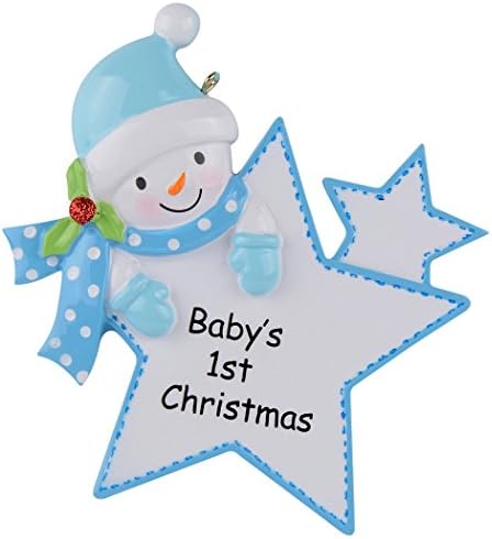 Primul ornament de Crăciun al bebelușului la nivel mondial pentru bebeluși Băiețel/fată vedetă de Crăciun Cadou personalizat