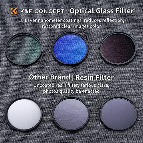 K & amp; F Concept 52mm UV/CPL/nd Lens filtru Kit -18 acoperiri Multi-strat, filtru UV + filtru polarizator + filtru densitate
