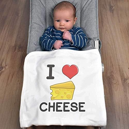 Pătură / șal pentru bebeluși „Îmi place brânza”