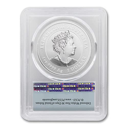 2023 P 1 oz Silver Silver Australian Lunar Series III Anul de Rabbit Coin Gem Necirculat 1 $ PCGS Gemunc