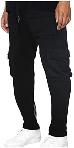 Pantaloni pentru bărbați pentru bărbați Dudubaby salopete pentru bărbați casual Drawstring multi buzunar pantaloni casual pantaloni
