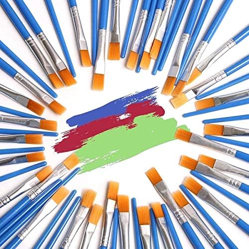 Czdyuf 12 PC -uri Nylon Păr Detaliu vopsea pensulă pentru copii DIY Art Supplies Instrument Aparitor Artist Pictură Pensulă