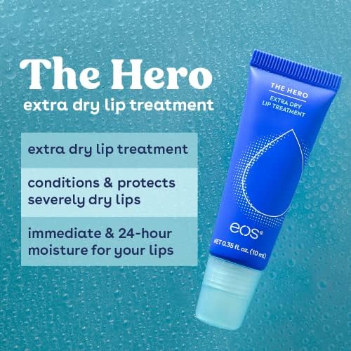 EOS the hero Lip Repair, tratament pentru buze Extra uscate, Umiditate 24 de ore, tratament pentru buze peste noapte, Extract