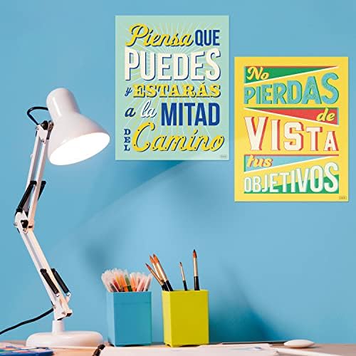 Set de 8 postere motivaționale în spaniolă & amp; scrisori BIENVENIDOS pentru profesori & amp; studenți-postere în limba spaniolă