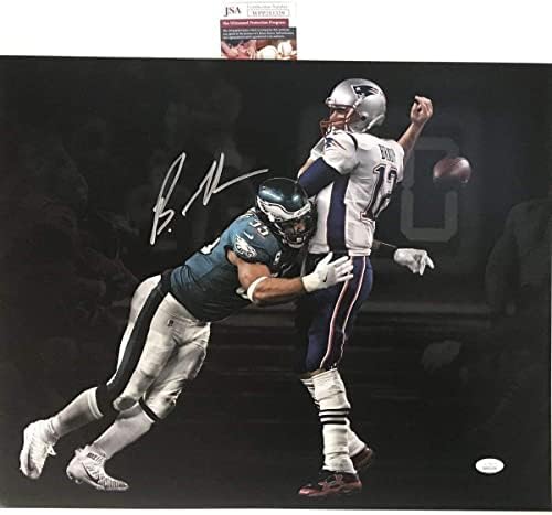 Brandon Graham Super Bowl autografat/semnat/semnat Photo JSA COA - Fotografii NFL autografate