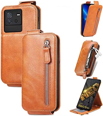 Husă de protecție pentru telefon pentru Husă pentru portofel Vivo Iqoo Neo 6, husă din piele Premium încorporată pentru Card