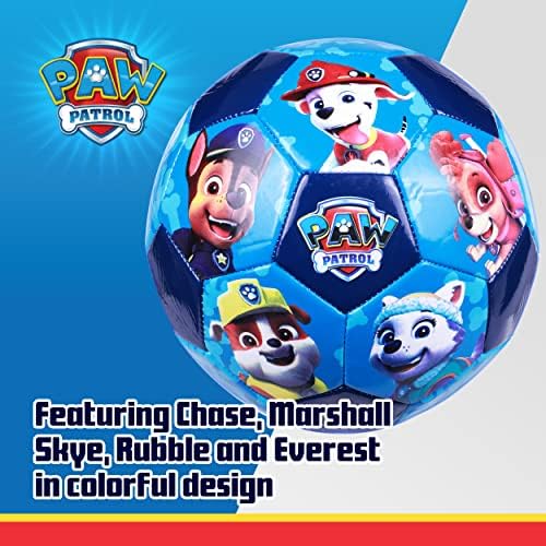 Capelli Sport Paw Patrol Soccer Ball, Youth Kids Indoor Outdoor Soccer Ball pentru băieți și fete, dimensiunea 3 și dimensiunea