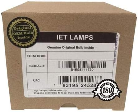 Lămpi IET - Bec de înlocuire original/lampă autentic cu carcasă OEM pentru placă inteligentă UF75W Proiector