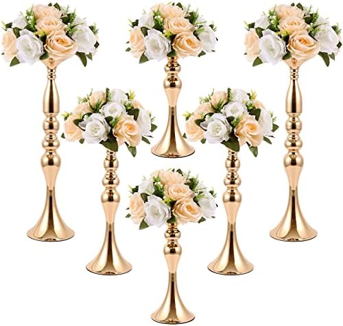 6 PC -uri de flori de nuntă stand de flori metalice centre pentru flori de masă pentru masă amenajare cu flori amenajare raft